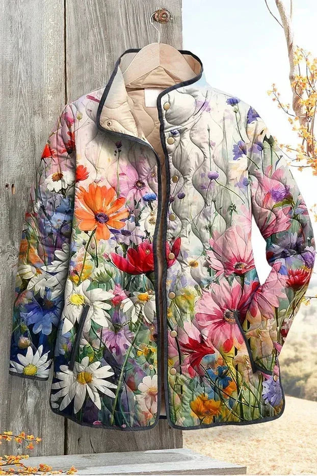 Hedvika - Chaqueta acolchada con estampado floral