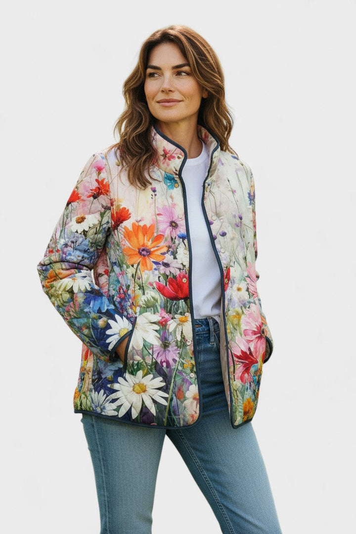 Hedvika - Chaqueta acolchada con estampado floral