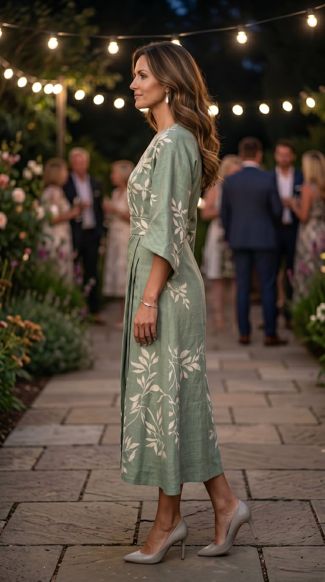 Eden - Vestido floral de cintura alta
