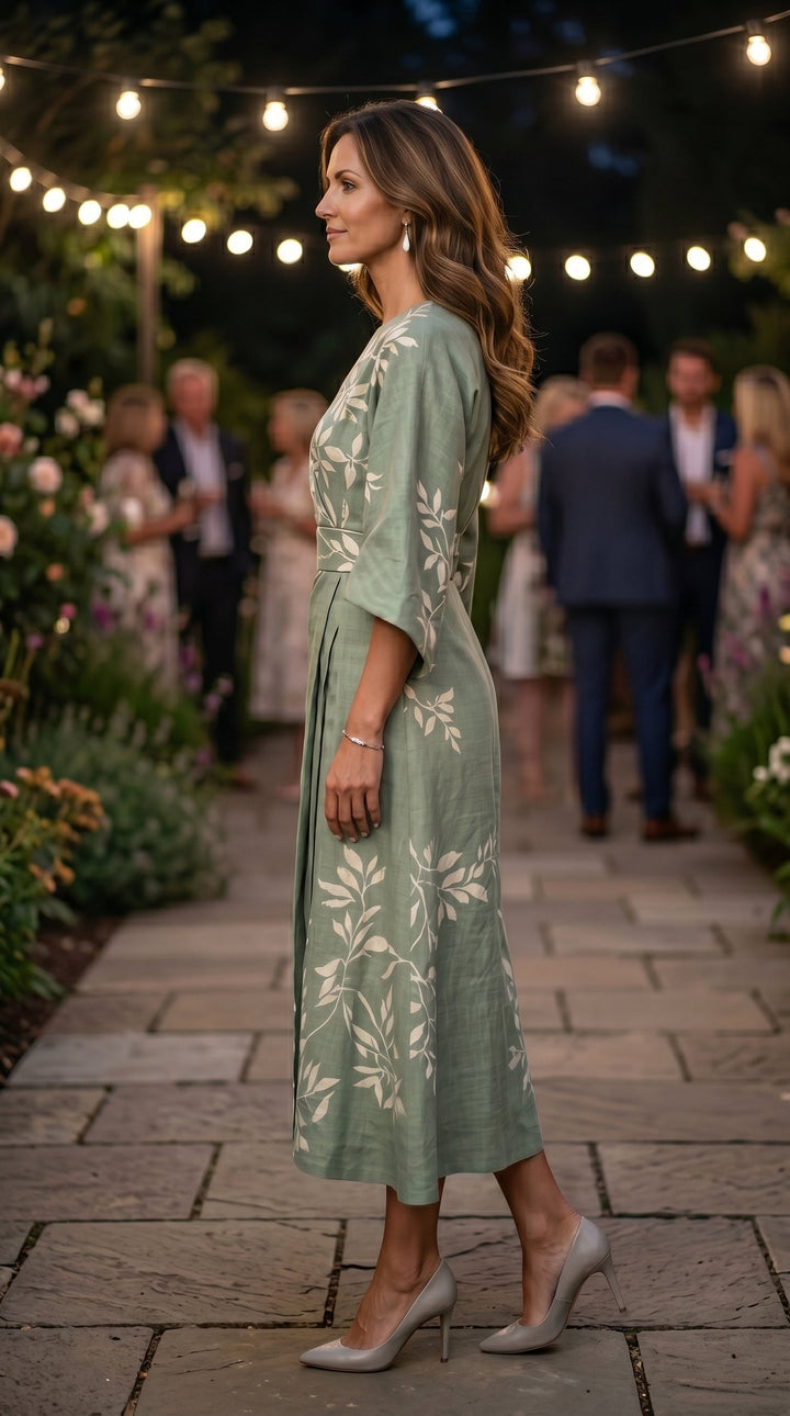 Eden - Vestido floral de cintura alta