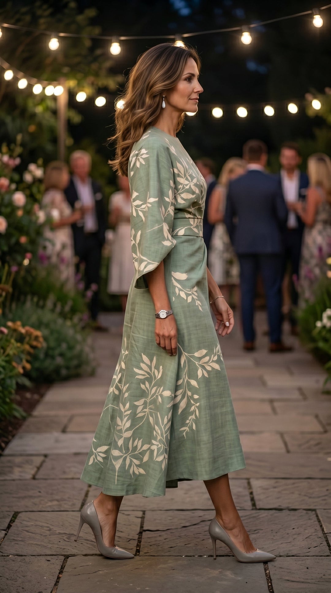 Eden - Vestido floral de cintura alta
