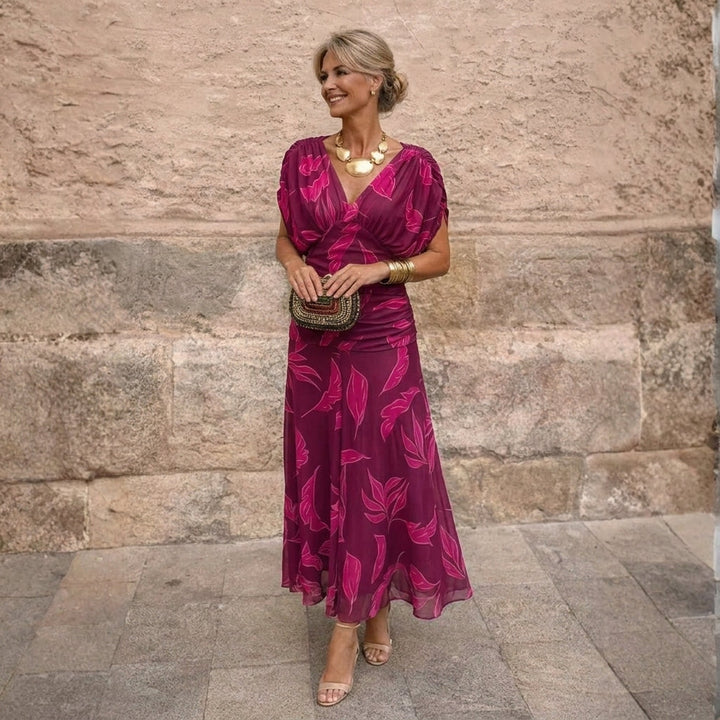 Mikaela - Vestido maxi de hombros al descubierto