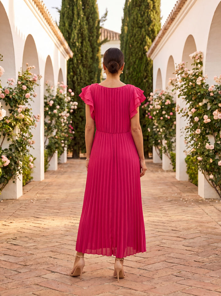 Seraphina - Vestido maxi elegante con pliegues