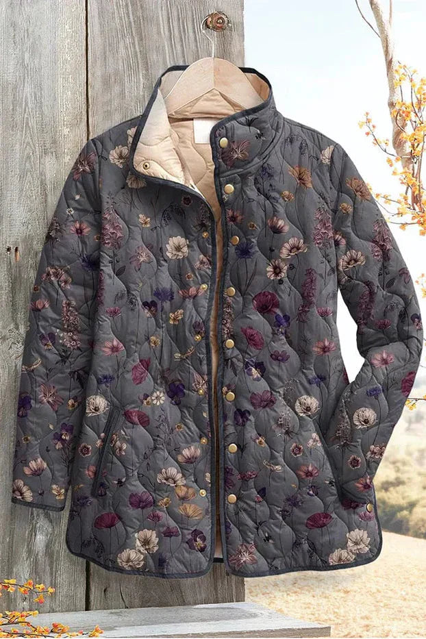 Lada - Chaqueta acolchada con delicado estampado floral