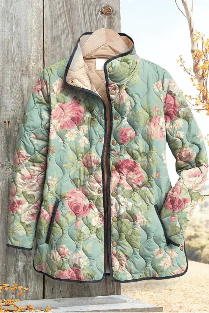 Mathilde - Chaqueta acolchada con estampado de rosas