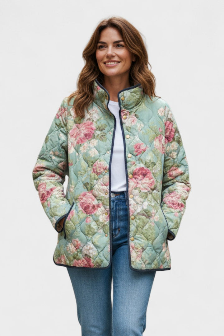 Mathilde - Chaqueta acolchada con estampado de rosas