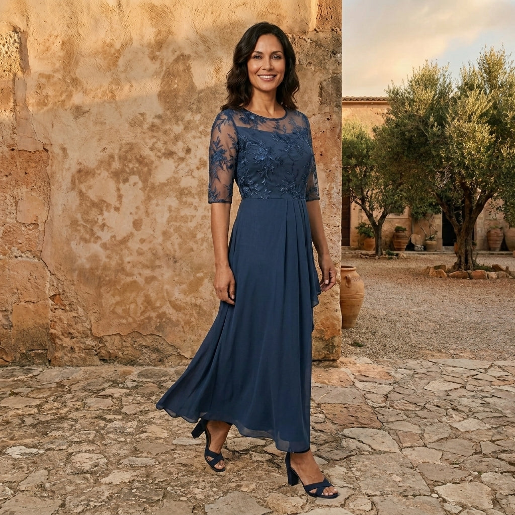 Lola Castell - Vestido elegante de gasa
