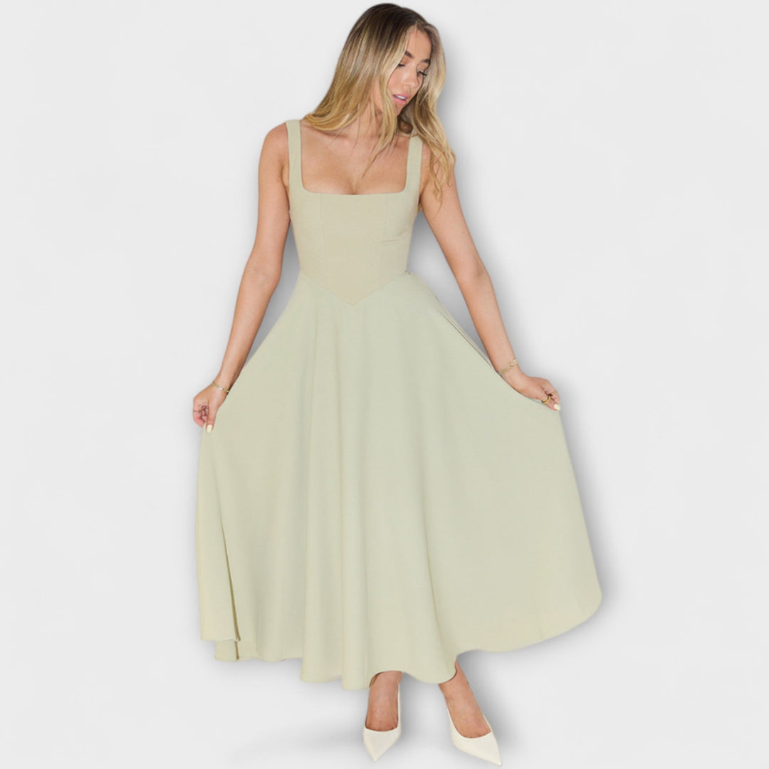 Scarlett - Vestido de noche elegante en color crema