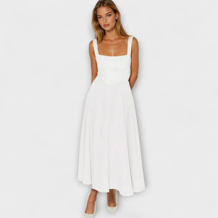 Scarlett - Vestido de noche elegante en color crema