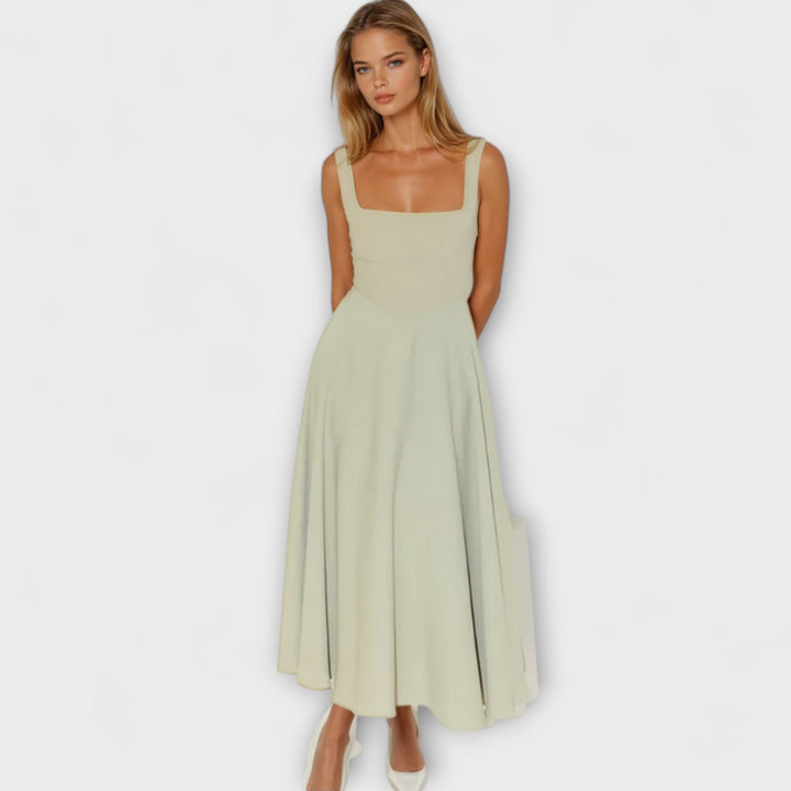Scarlett - Vestido de noche elegante en color crema