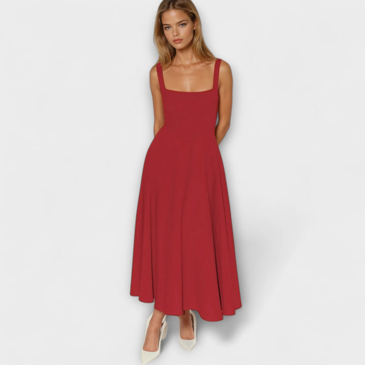 Scarlett - Vestido de noche elegante en color crema