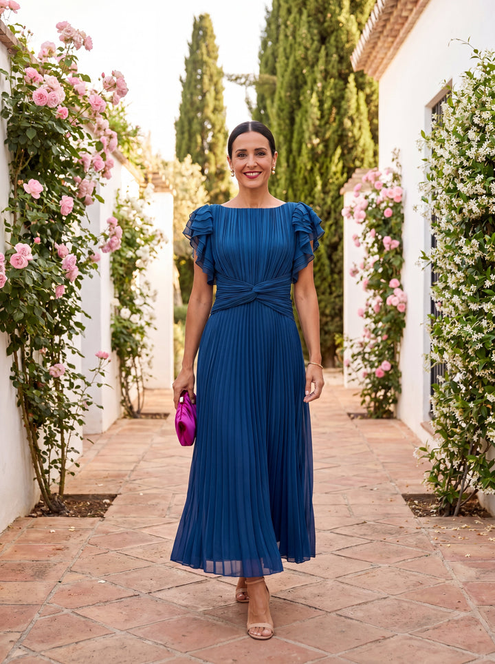 Seraphina - Vestido maxi elegante con pliegues
