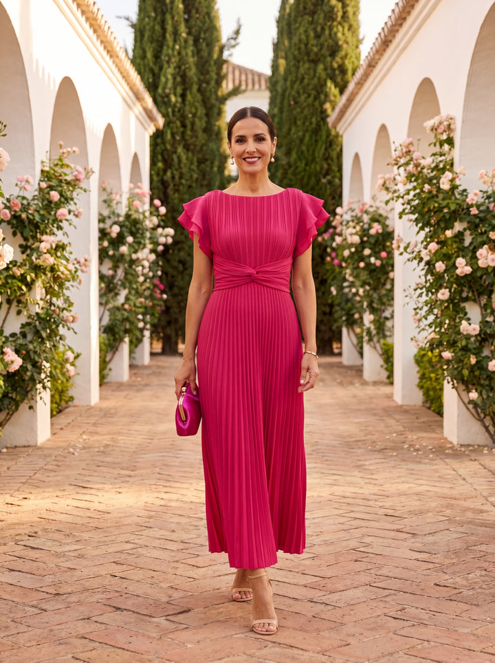 Seraphina - Vestido maxi elegante con pliegues