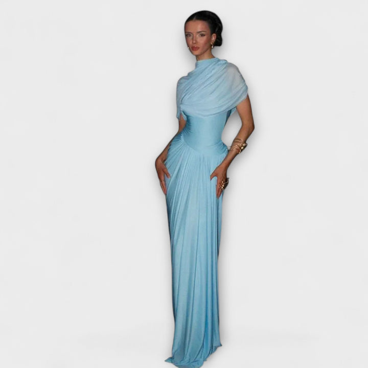Vestido largo - Elegante con cuello alto