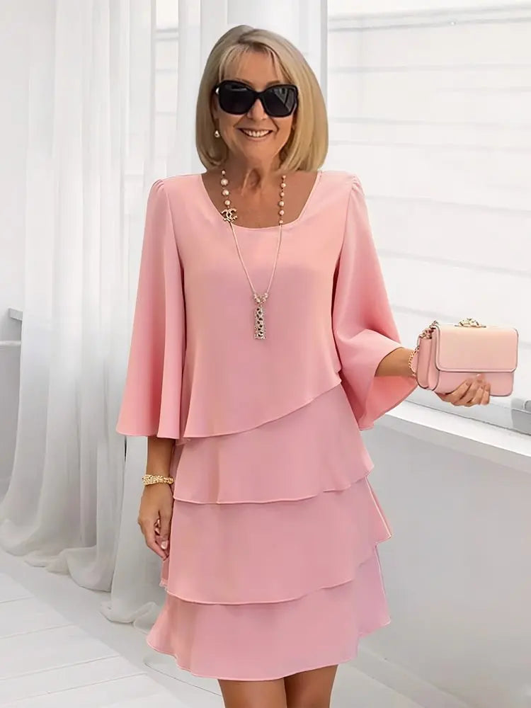 Catherine - Vestido elegante con volantes