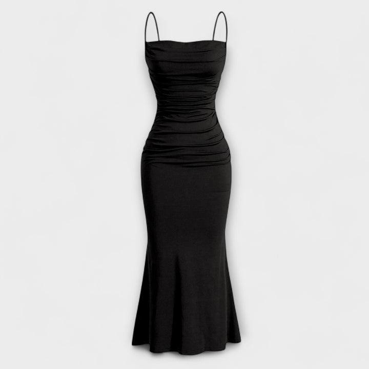 Mia Muse - Vestido largo de fiesta elegante en rosa