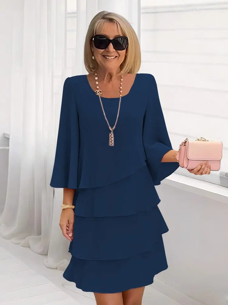 Catherine - Vestido elegante con volantes