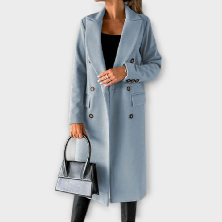 Judith - Abrigo elegante en azul celeste