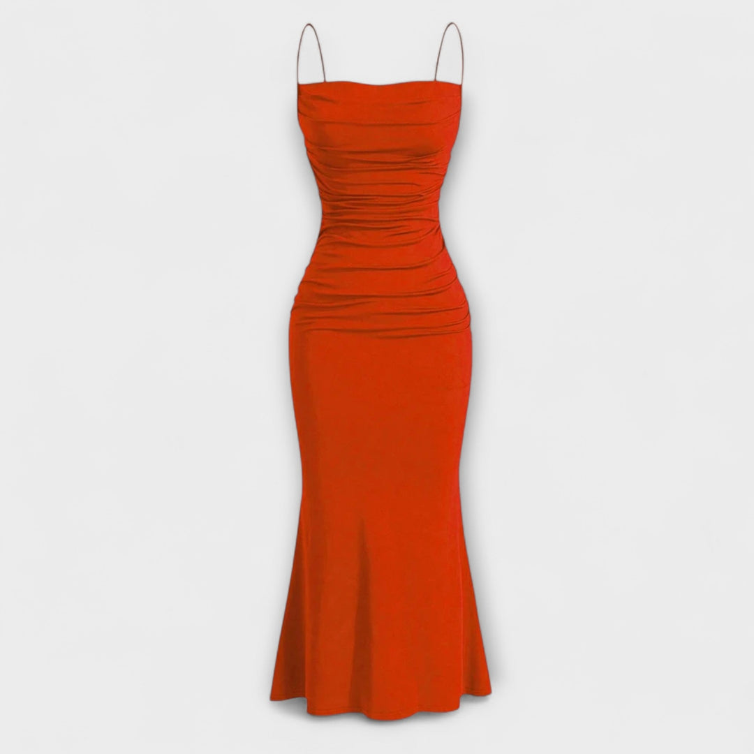 Mia Muse - Vestido largo de fiesta elegante en rosa