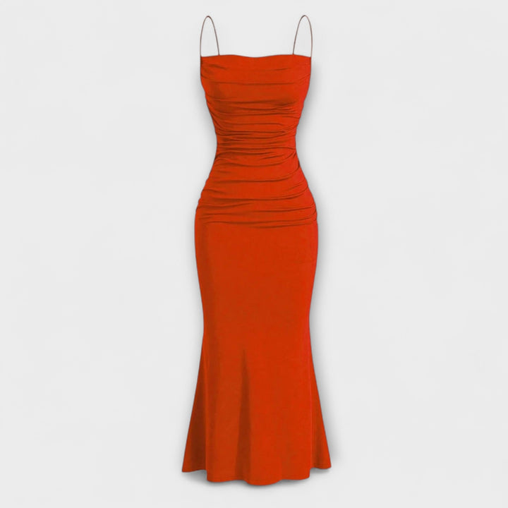 Mia Muse - Vestido largo de fiesta elegante en rosa