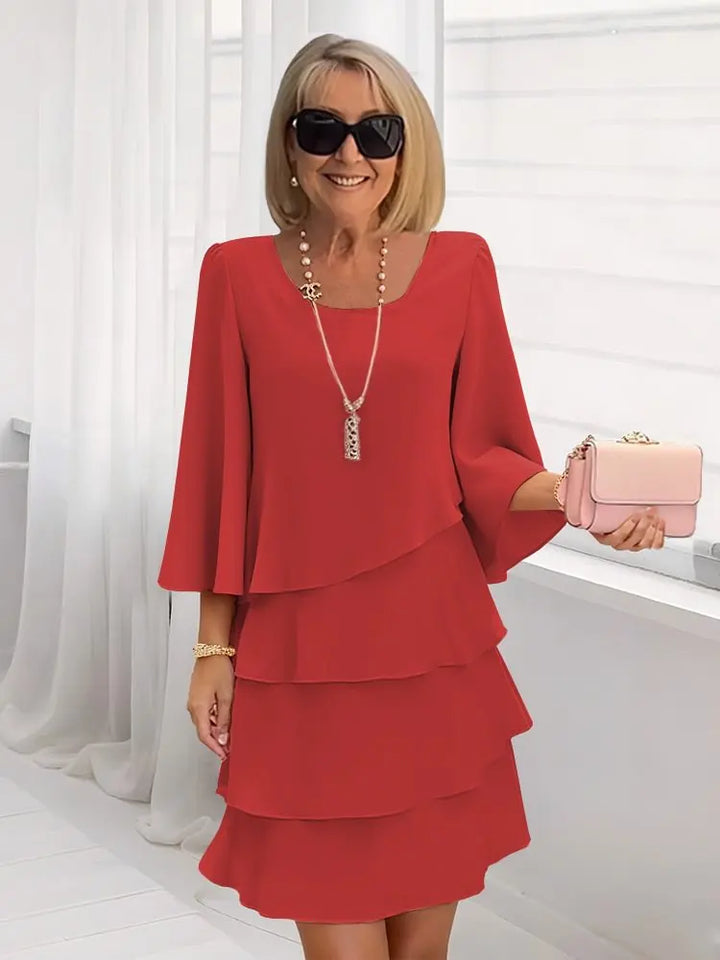 Catherine - Vestido elegante con volantes