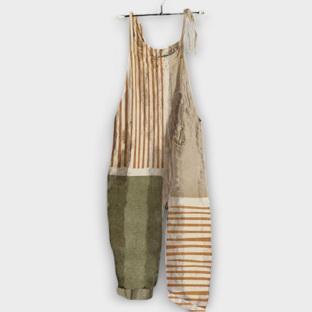 Andrea - Mono vintage beige con rayas