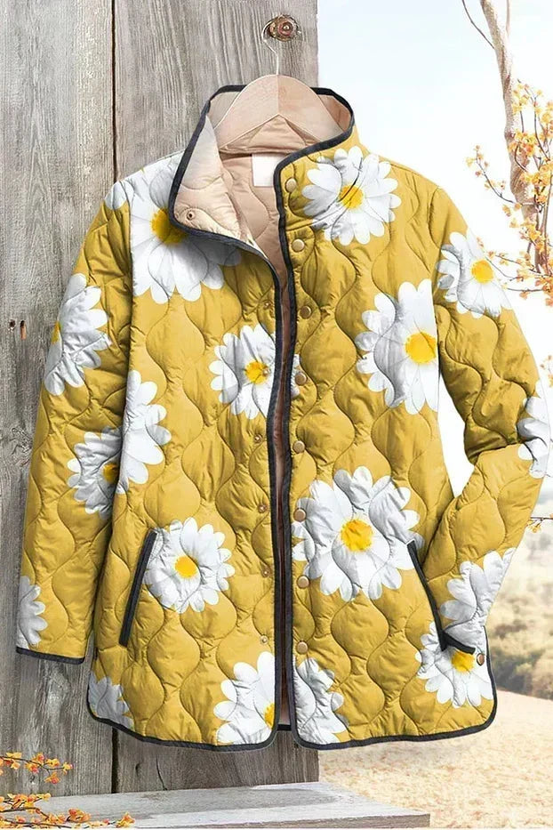 Vanda - Chaqueta acolchada con estampado de margaritas