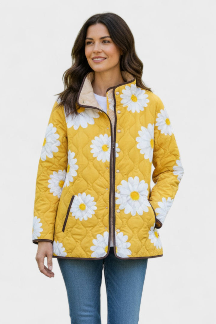 Vanda - Chaqueta acolchada con estampado de margaritas