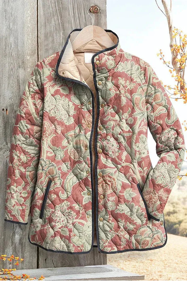 Vlasta - Chaqueta acolchada con estampado floral