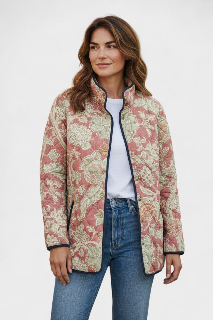 Vlasta - Chaqueta acolchada con estampado floral