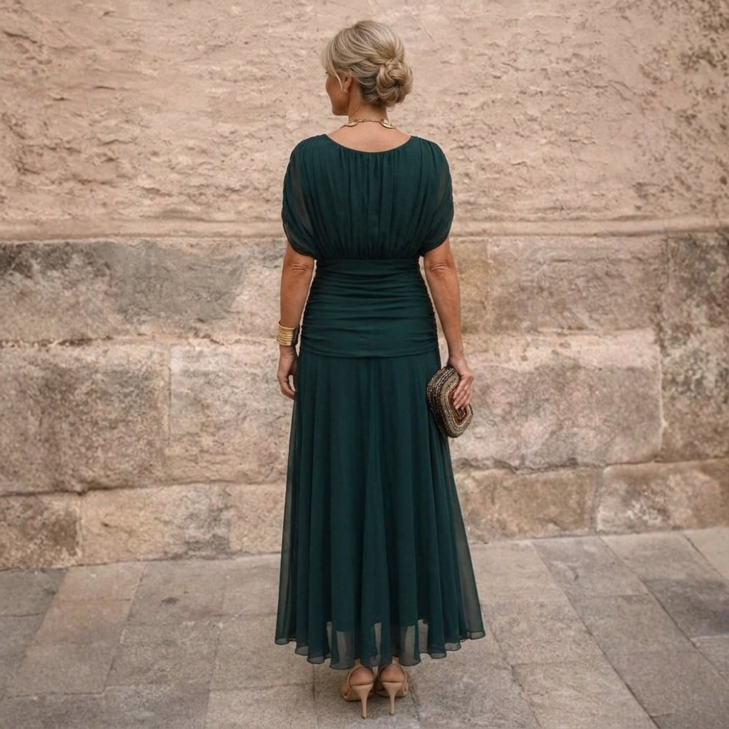 Mikaela - Vestido maxi de hombros al descubierto