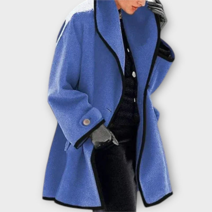 Sherry - Elegante abrigo trench azul