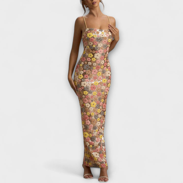 Oakley - Maxivestido con lentejuelas florales