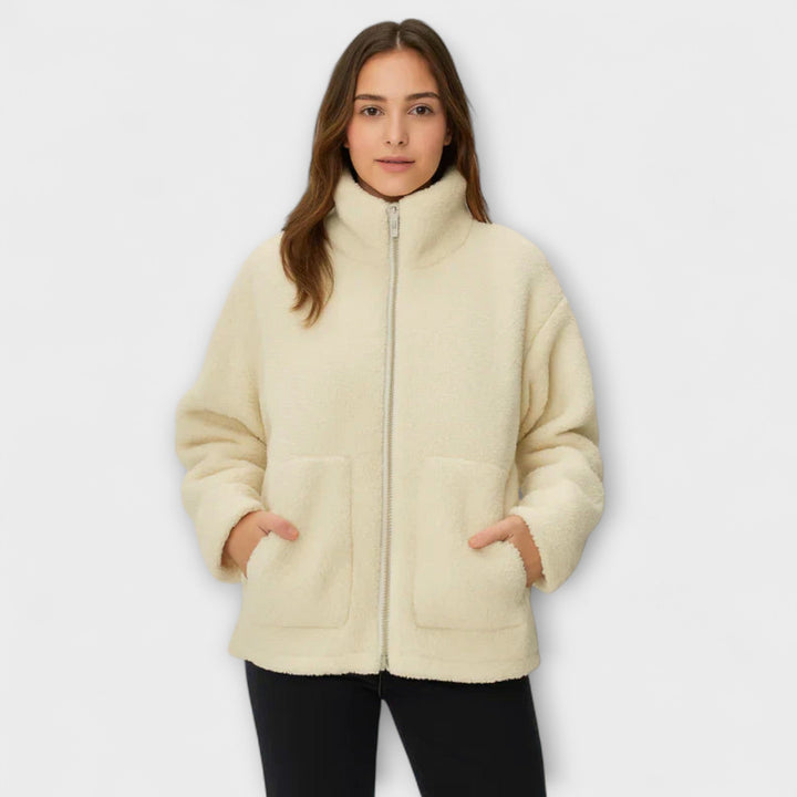 Nuage Polaire - Chaqueta oversized de teddy color crema