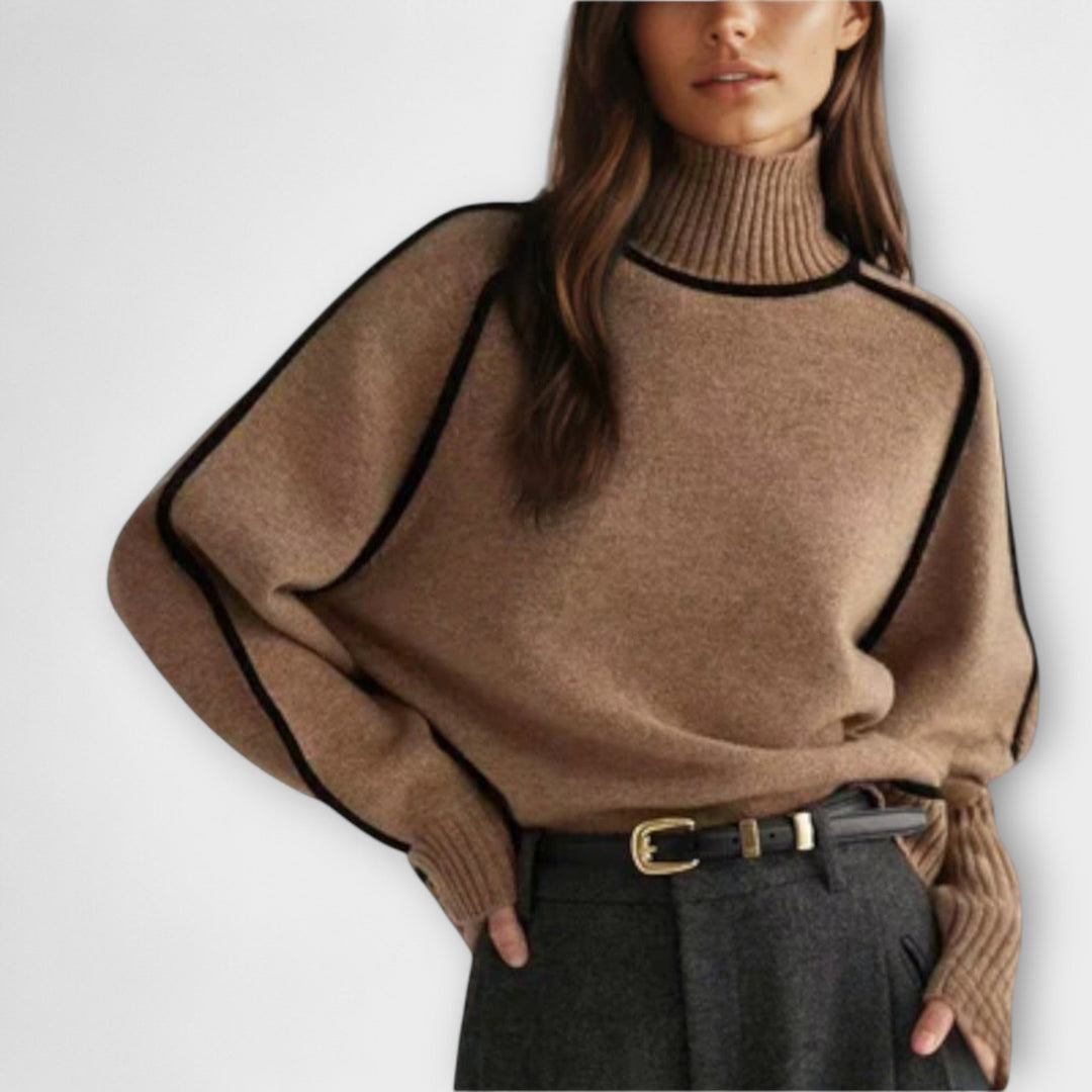 Emilie - Suave jersey de cuello alto