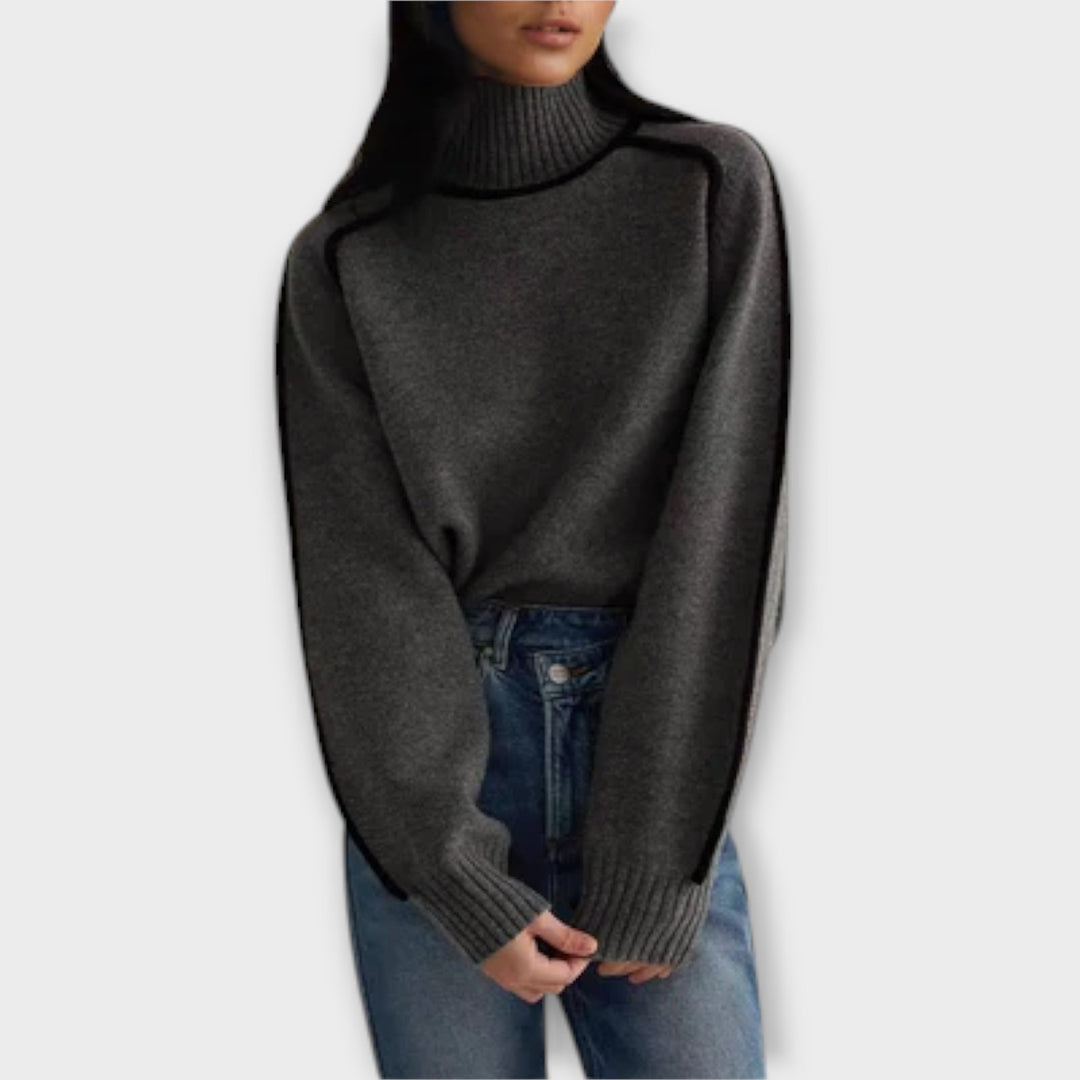 Emilie - Suave jersey de cuello alto