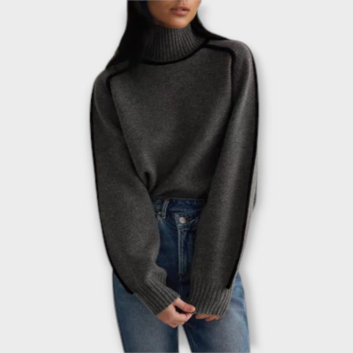 Emilie - Suave jersey de cuello alto