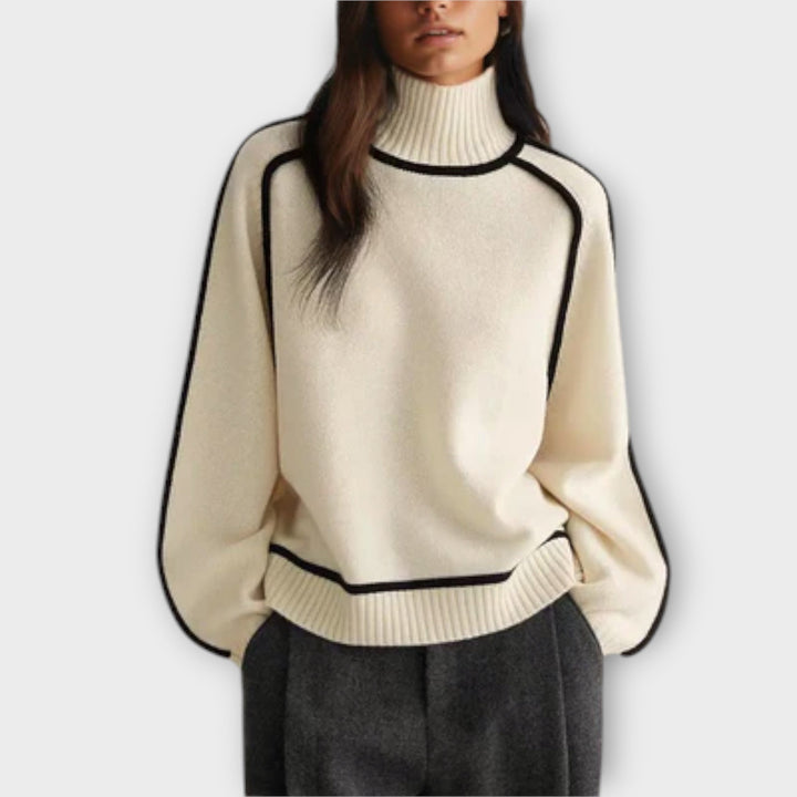 Emilie - Suave jersey de cuello alto