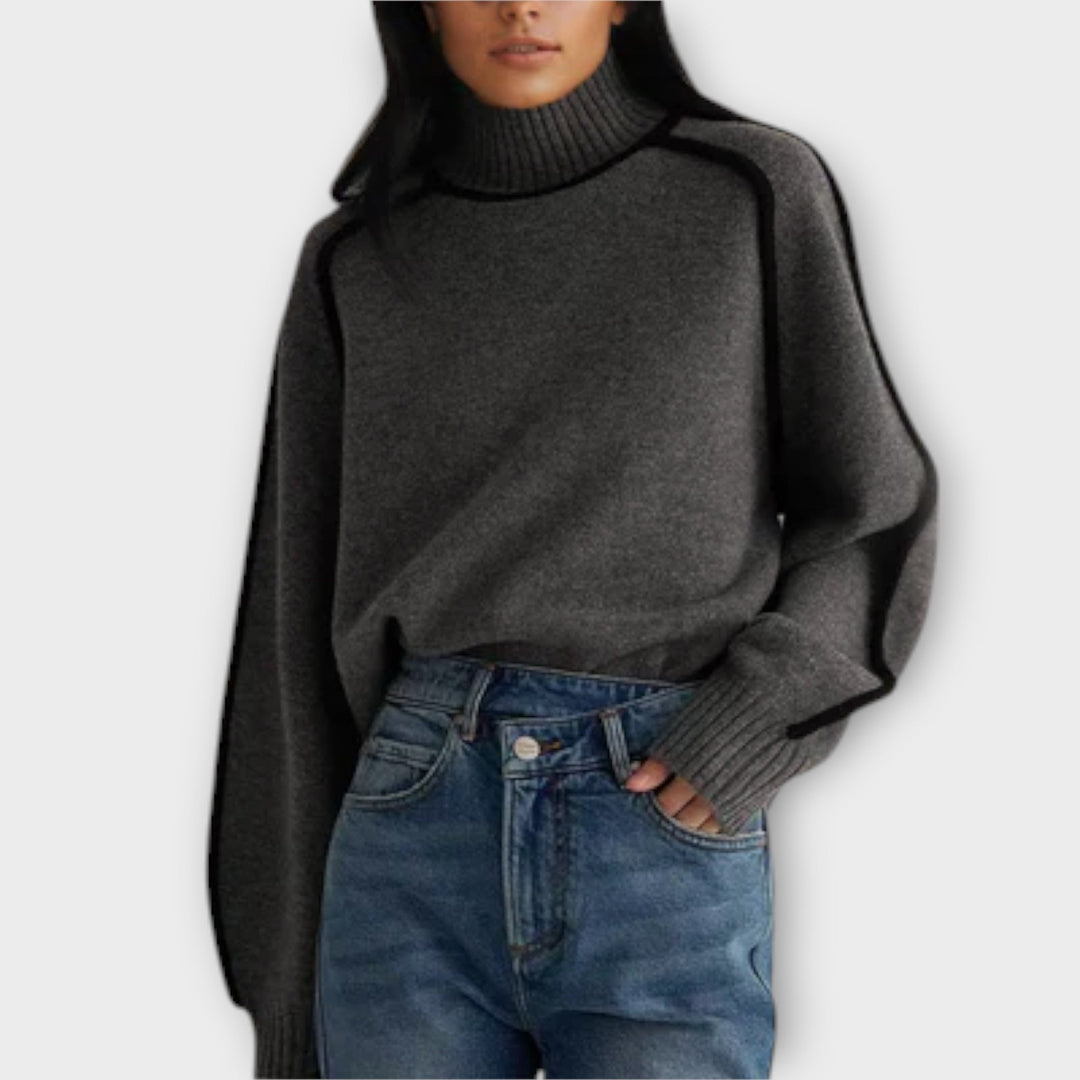 Emilie - Suave jersey de cuello alto