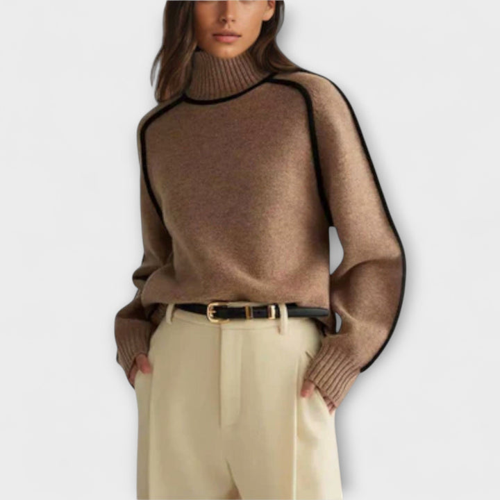 Emilie - Suave jersey de cuello alto