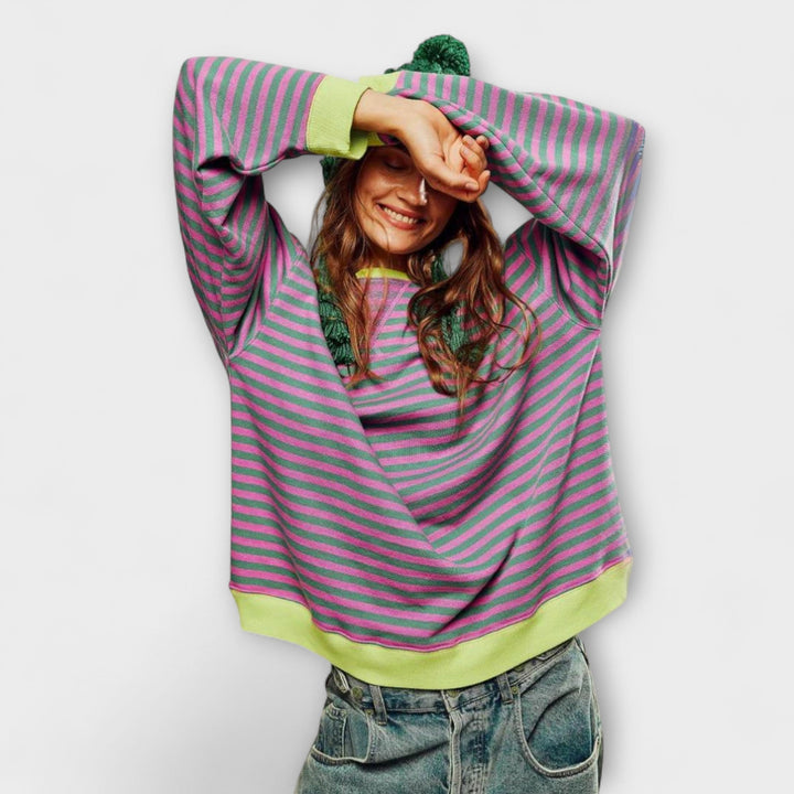 Mary - Jersey oversized a rayas