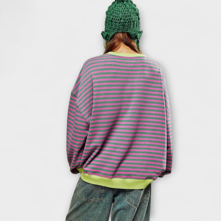 Mary - Jersey oversized a rayas