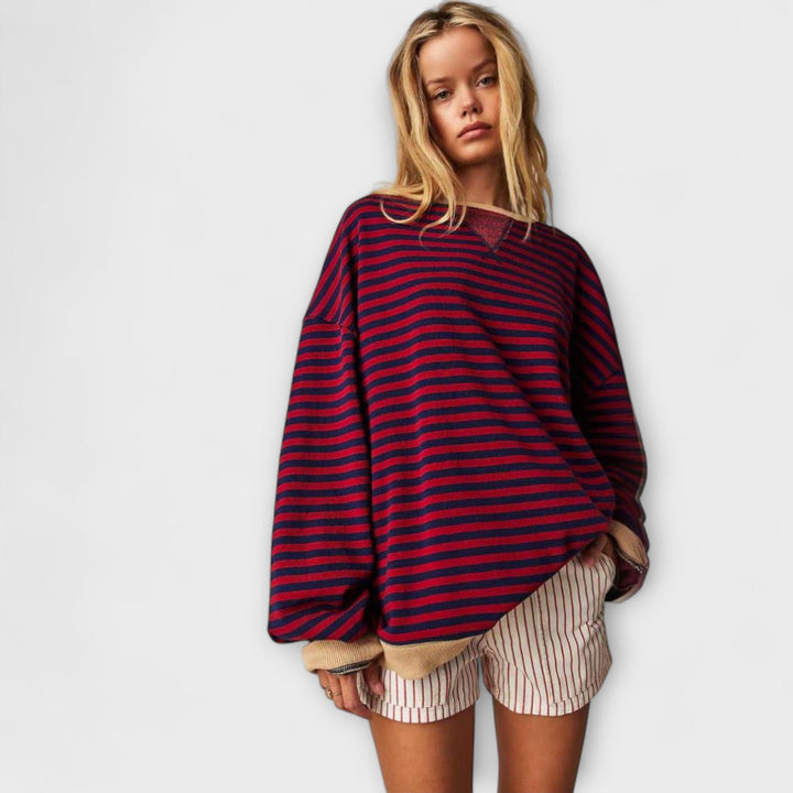 Mary - Jersey oversized a rayas