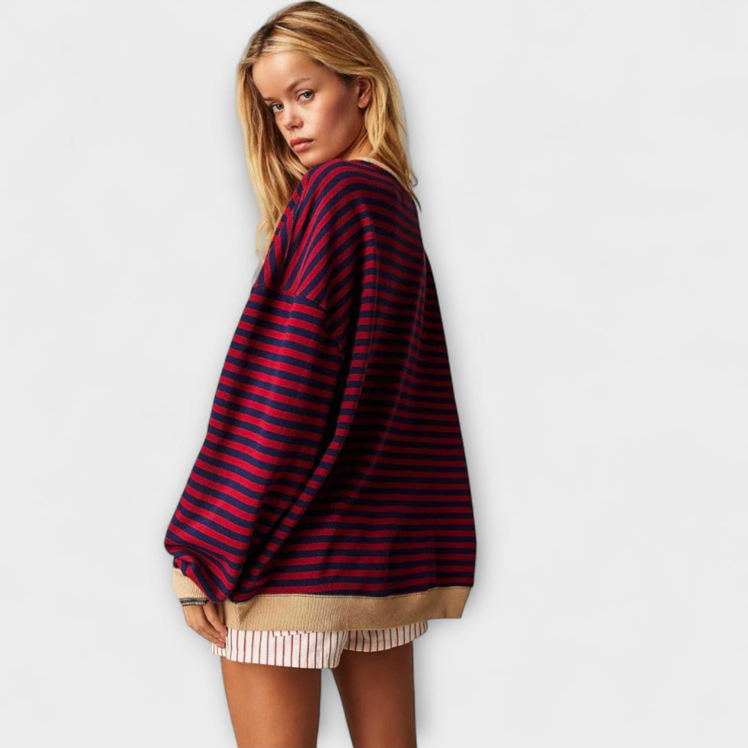 Mary - Jersey oversized a rayas
