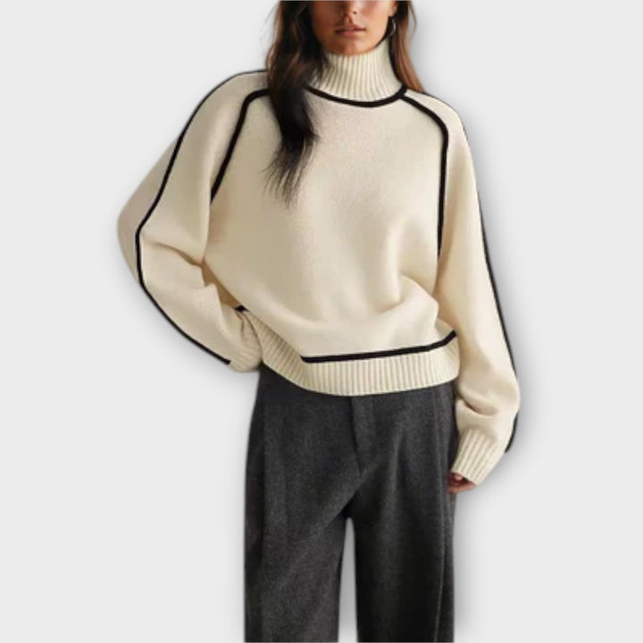 Emilie - Suave jersey de cuello alto