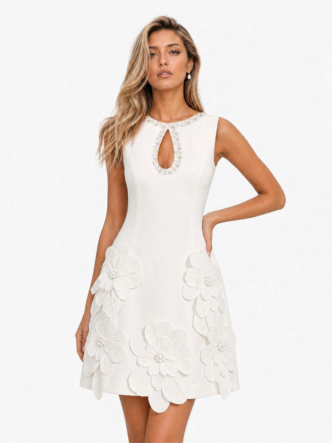 María - Vestido mini elegante sin mangas