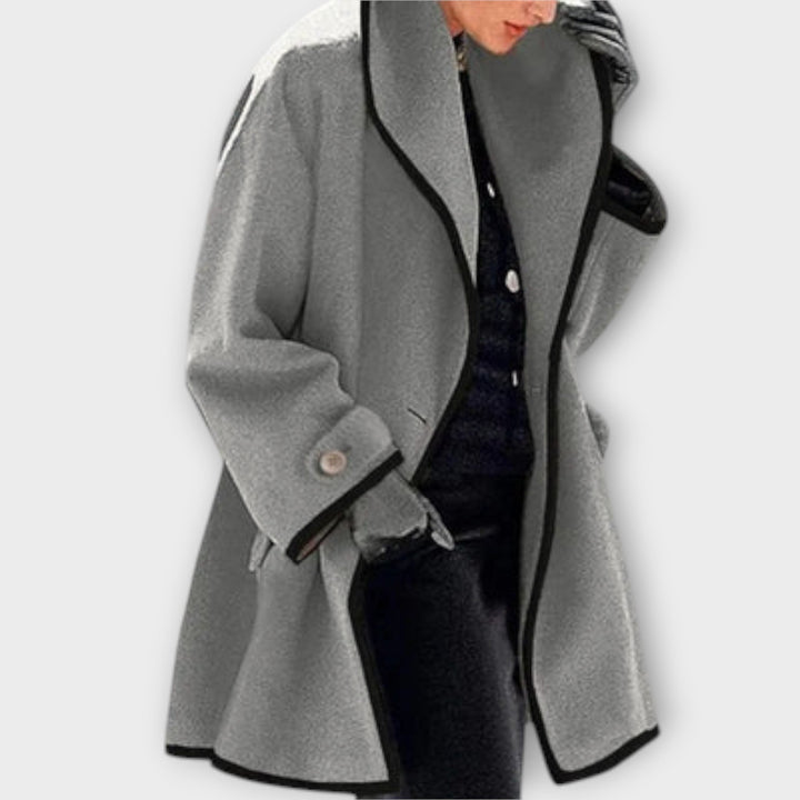Sherry - Elegante abrigo trench azul