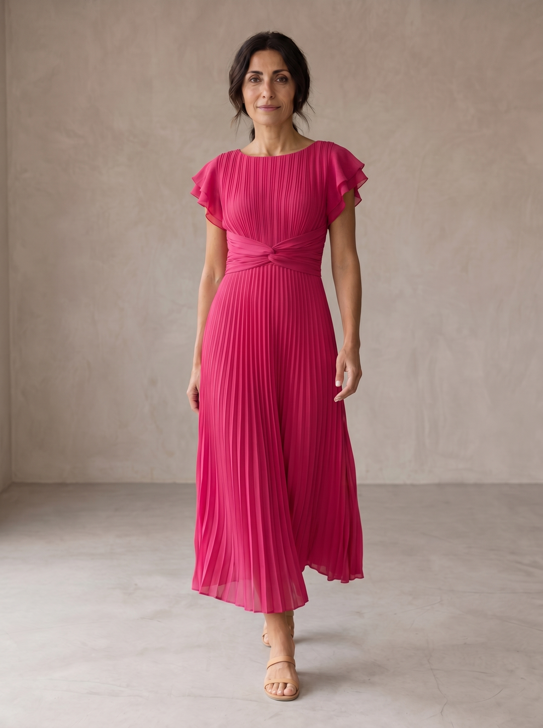 Seraphina - Vestido maxi elegante con pliegues