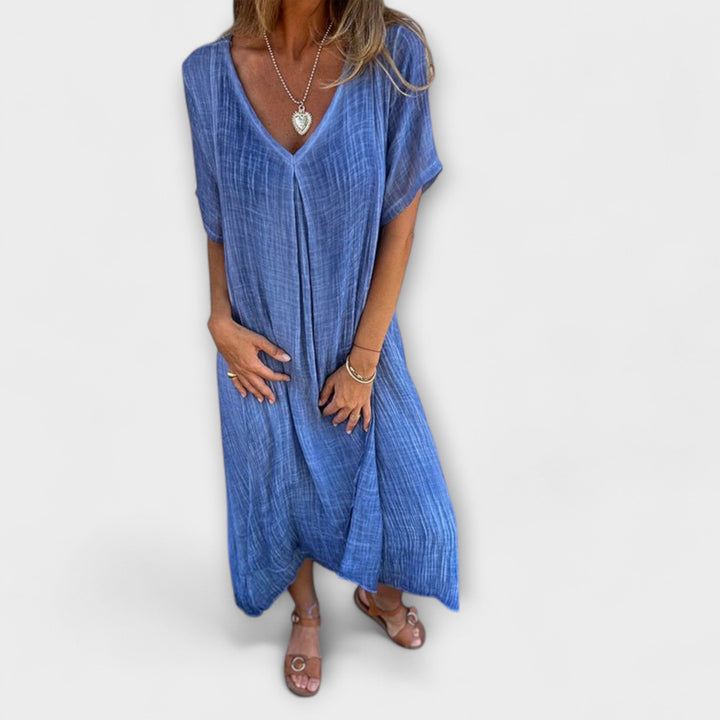 Juliette - Vestido ligero azul de Málaga