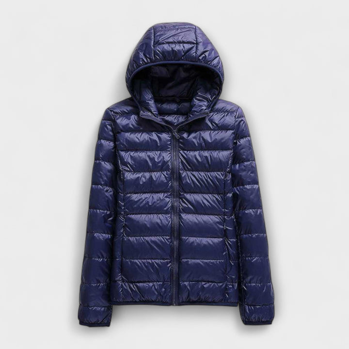 Manuela - Chaqueta de invierno rosa claro con capucha